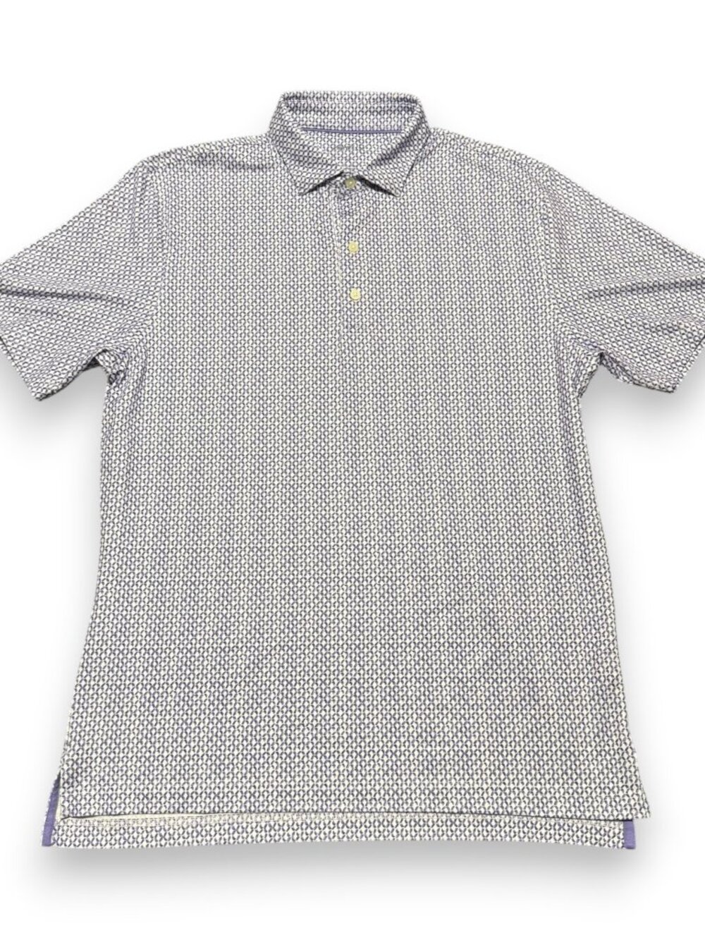 johnnie-O Men's Purple Pattern Polo Size Medium